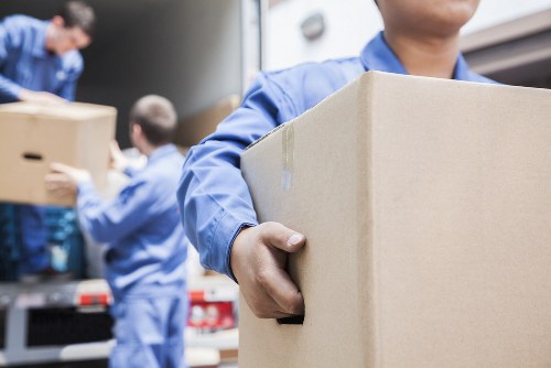 Professional removal company handling a London home move