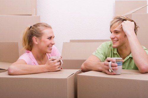 Professional removal van ready for a London home move