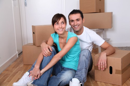 Packing and preparing items for a London move