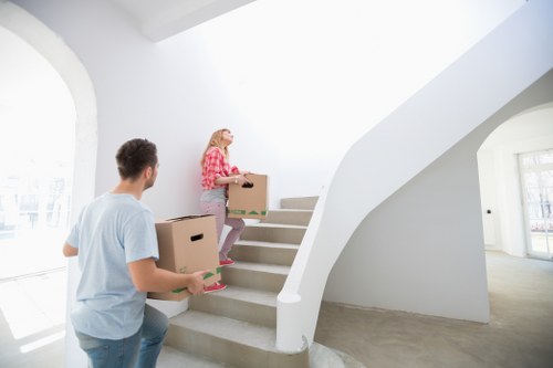 Removal van used for student moving service in London